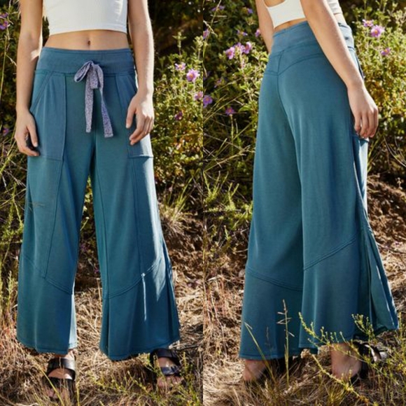 Free People Movement stride on wide leg crop pants - Picture 4 of 8